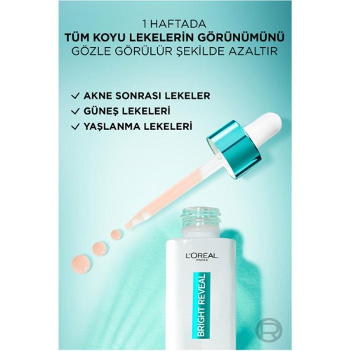 Loreal Paris Bright Reveal Koyu Leke Karşıtı Serum Niasinamid 30 ml