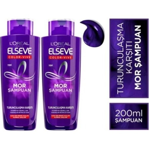 Elseve Turunculaşma Karşıtı Mor Şampuan 200 ml x 2 Adet