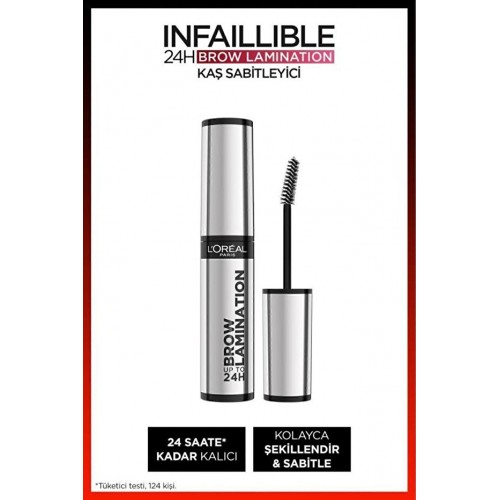 Loreal Paris Infaillible 24H Brow Lamination Şeffaf Kaş Sabitleyici