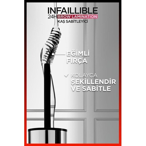 Loreal Paris Infaillible 24H Brow Lamination Şeffaf Kaş Sabitleyici Loreal Paris Infaillible 24H Brow Lamination Şeffaf Kaş Sabitleyici