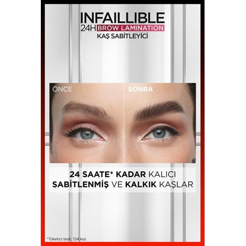 Loreal Paris Infaillible 24H Brow Lamination Şeffaf Kaş Sabitleyici Loreal Paris Infaillible 24H Brow Lamination Şeffaf Kaş Sabitleyici