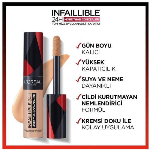 Loreal Paris Infaillible Tüm Yüze Uygulanabilir Kapatıcı 322 Ivory