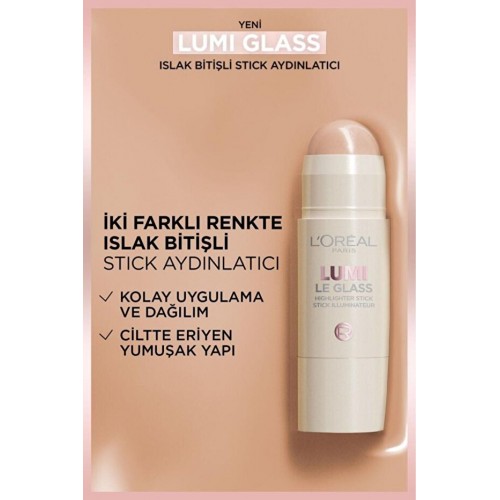 Loreal Paris Lumi Glass Islak Bitişli Stick Aydınlatıcı - 610 Glassy Pearl Eclat Loreal Paris Lumi Glass Islak Bitişli Stick Aydınlatıcı - 610 Glassy Pearl Eclat