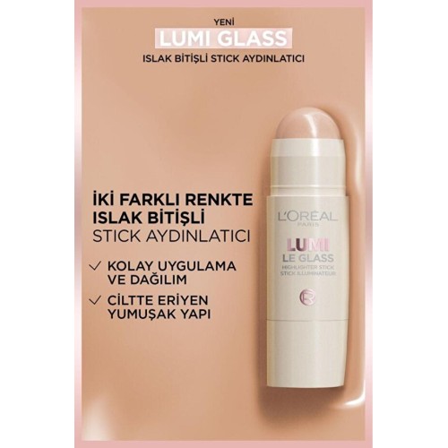 Loreal Paris Lumi Glass Islak Bitişli Stick Aydınlatıcı - 610 Glassy Pearl Eclat Loreal Paris Lumi Glass Islak Bitişli Stick Aydınlatıcı - 610 Glassy Pearl Eclat