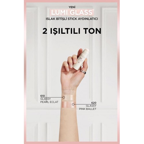 Loreal Paris Lumi Glass Islak Bitişli Stick Aydınlatıcı - 610 Glassy Pearl Eclat Loreal Paris Lumi Glass Islak Bitişli Stick Aydınlatıcı - 610 Glassy Pearl Eclat