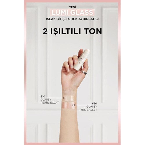 Loreal Paris Lumi Glass Islak Bitişli Stick Aydınlatıcı - 610 Glassy Pearl Eclat Loreal Paris Lumi Glass Islak Bitişli Stick Aydınlatıcı - 610 Glassy Pearl Eclat