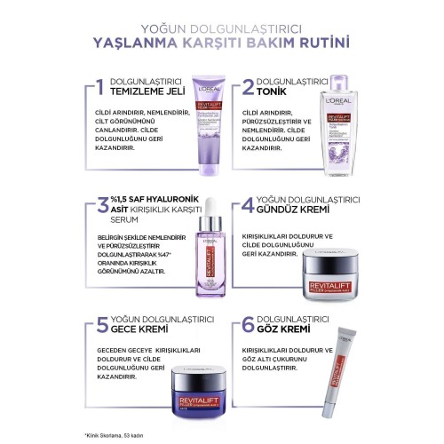 Loreal Paris Revitalift Filler Dolgunlaştırıcı Tonik 200 ml Loreal Paris Revitalift Filler Dolgunlaştırıcı Tonik 200 ml