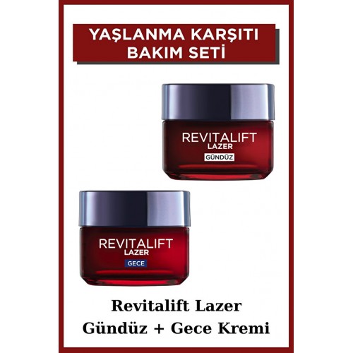 Loreal Paris Revitalift Lazer Yaşlanma Karşıtı Gündüz&Gece Krem Seti Loreal Paris Revitalift Lazer Yaşlanma Karşıtı Gündüz&Gece Krem Seti