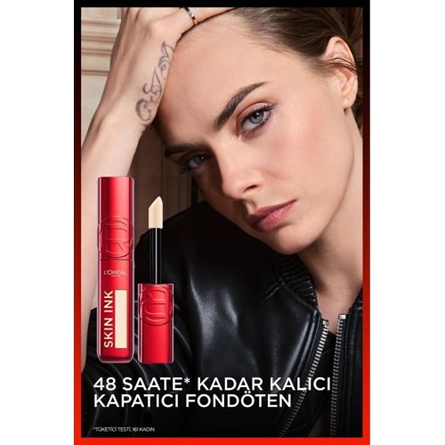 Loreal Paris Skin Ink Kapatıcı Fondöten - Sıcak Alt Ton 100