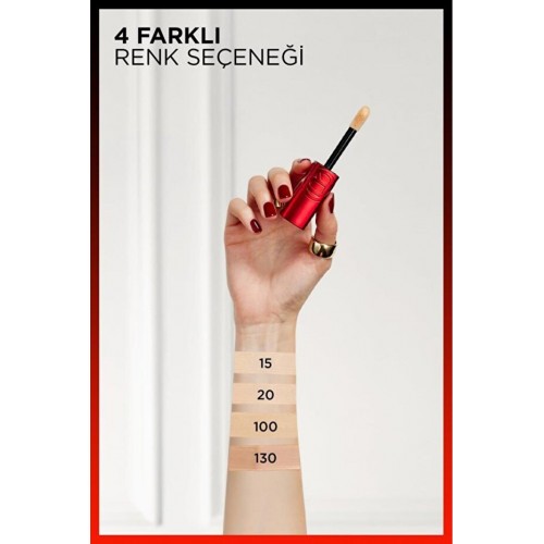 Loreal Paris Skin Ink Kapatıcı Fondöten - Sıcak Alt Ton 100 Loreal Paris Skin Ink Kapatıcı Fondöten - Sıcak Alt Ton 100