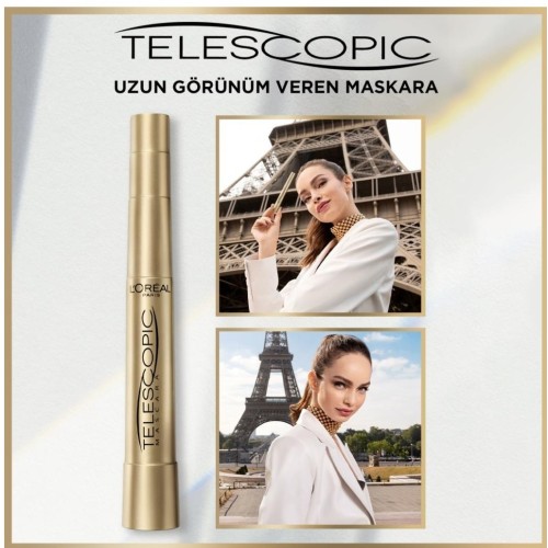 Loreal Paris Telescopic Maskara Gold Black x 2 Adet Loreal Paris Telescopic Maskara Gold Black x 2 Adet
