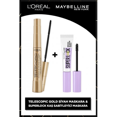 Loreal Paris Telescopic & Maybelline New York Kaş Sabitleyici Maskara