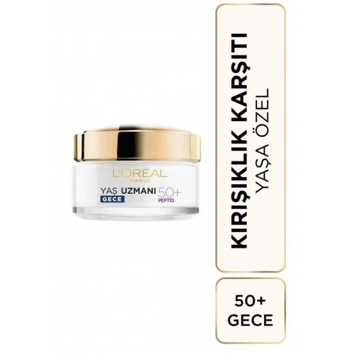 Loreal Paris Yaş Uzmanı Kırışıklık Karşıtı Yenileyici Gece Kremi 50 ml Loreal Paris Yaş Uzmanı Kırışıklık Karşıtı Yenileyici Gece Kremi 50 ml