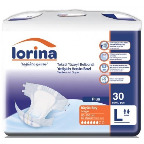 Lorina Belbantlı Hasta Bezi Büyük Boy 30 lu