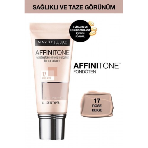 Maybelline Affinitone Fondöten - 17 Rose Beige Maybelline Affinitone Fondöten - 17 Rose Beige