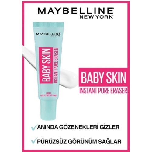 Maybelline New York Baby Skin Gözenek Gizleyici Makyaj Bazı - Pore Eraser Maybelline New York Baby Skin Gözenek Gizleyici Makyaj Bazı - Pore Eraser