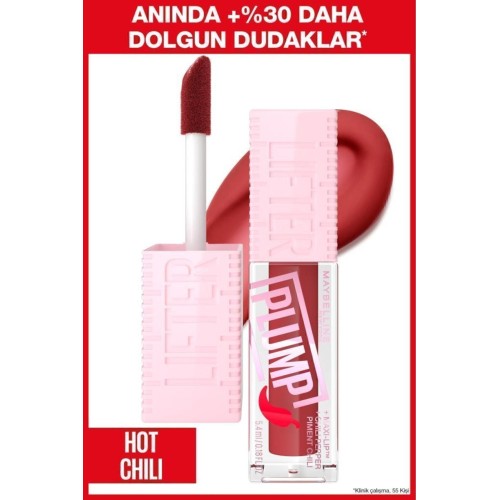 Maybelline New York Lifter Plump Dudak Parlatıcısı- 006 Hot Chili