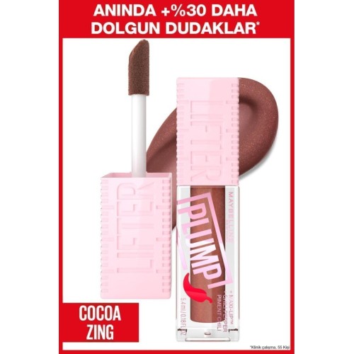 Maybelline New York Lifter Plump Dudak Parlatıcısı- 007 Cocoa Zing
