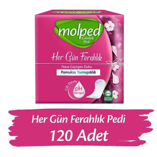Molped İnce Günlük Ped Parfümsüz (120 Adet)