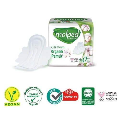 Molped Pure Soft Ekonomik Hijyenik Ped Gece 16 lı x 3 Adet