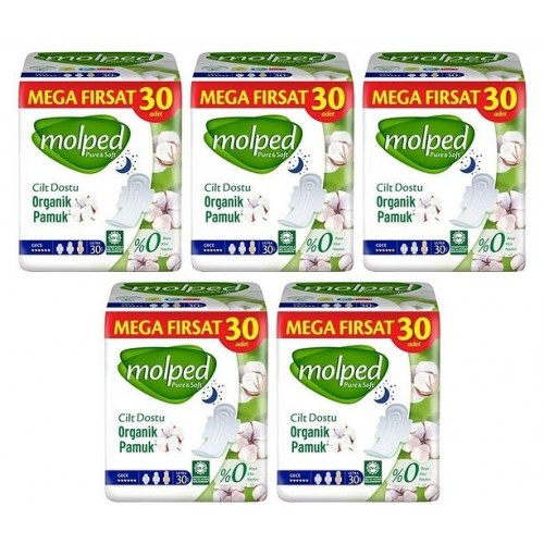 Molped Pure Soft Mega Fırsat Gece Ultra 30 lu x 5 Adet