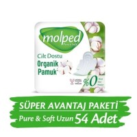 Molped Pure Soft Ekonomik Hijyenik Ped Uzun 18 li x 3 Adet