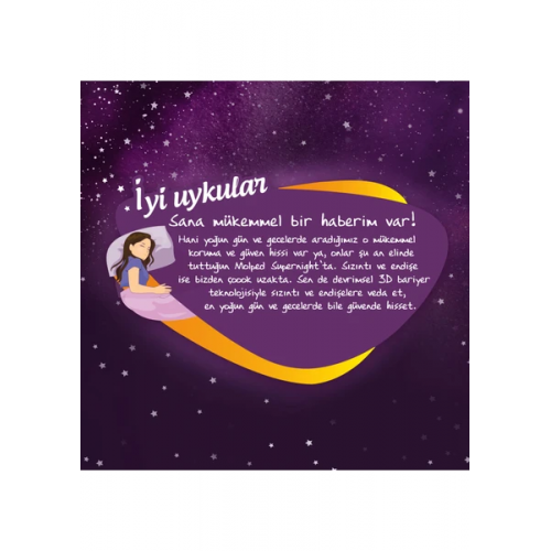 Molped Supernight Uzun Hijyenik Ped 26 lı x 2 Adet Molped Supernight Uzun Hijyenik Ped 26 lı x 2 Adet