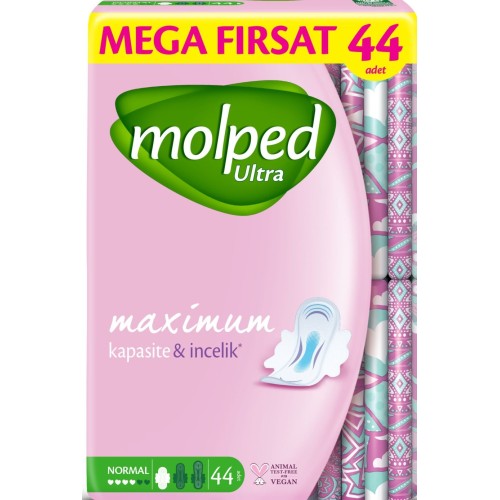 Molped Ultra Anatomik Hijyenik Ped Normal 44 lü