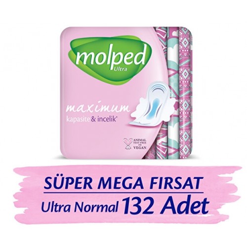 Molped Ultra Anatomik Hijyenik Ped Normal 44 lü x 3 Adet