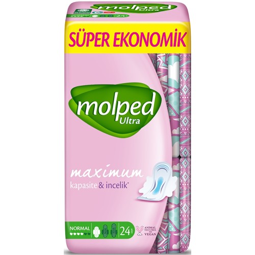 Molped Ultra Hijyenik Ped Anatomik Normal Süper Ekonomik 24 lü
