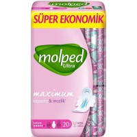Molped Ultra Hijyenik Ped Anatomik Uzun Süper Ekonomik 20 li