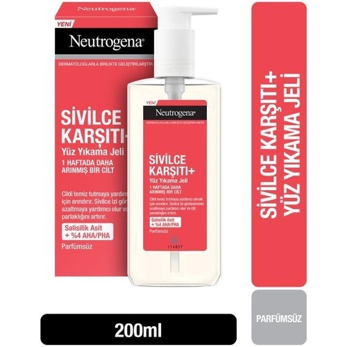 Neutrogena Sivilce Karşıtı Yüz Yıkama Jeli 200 ml