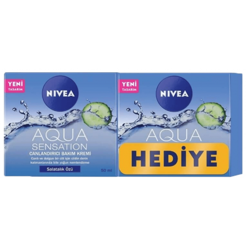 Nivea Aqua Sensation Canlandırıcı Bakım Kremi 50 ml x 2 Adet