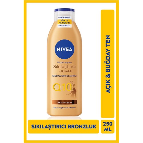 Nivea Body Q10 Sıkılaştırıcı & Bronzlaştırıcı Losyon 250 ml Nivea Body Q10 Sıkılaştırıcı & Bronzlaştırıcı Losyon 250 ml