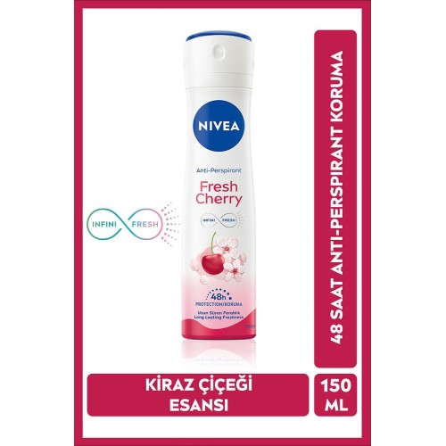 Nivea Kadın Sprey Deodorant Fresh Cherry 150 ml