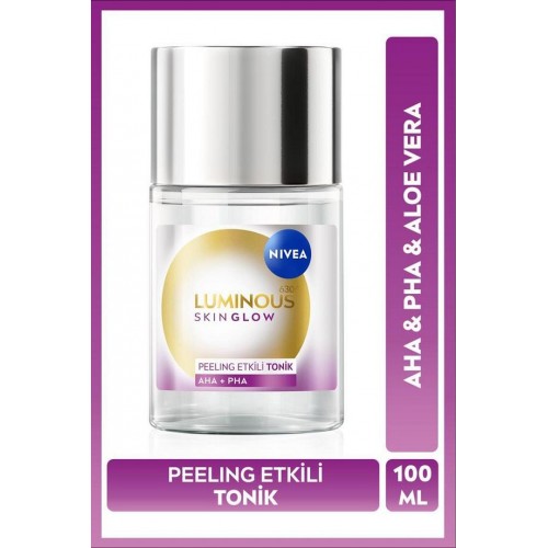 Nivea Luminous 630 Skin Glow Peeling Etkili Tonik 100 ml