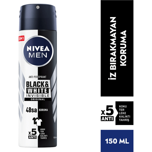 Nivea Men Black&White Invisible Original Sprey Deodorant 150 ml