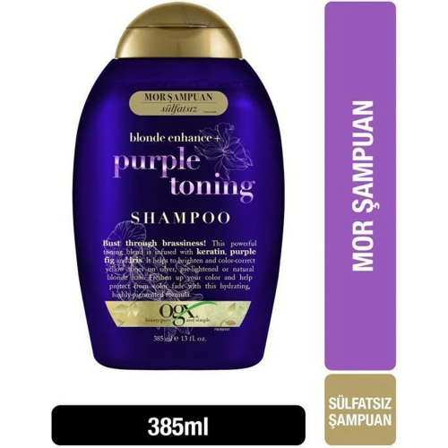 Ogx Purple Toning Sülfatsız Mor Şampuan 385ml