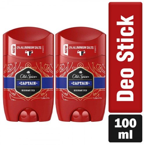 Old Spice Captain Deodorant Stick 50 ml x 2 Adet
