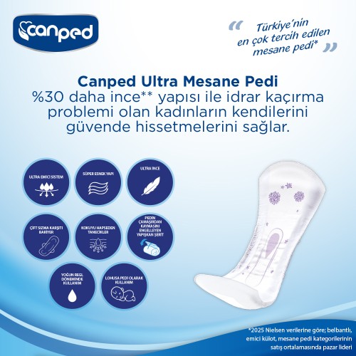 Canped Ultra Mesane Pedi Normal - M - 72 Adet