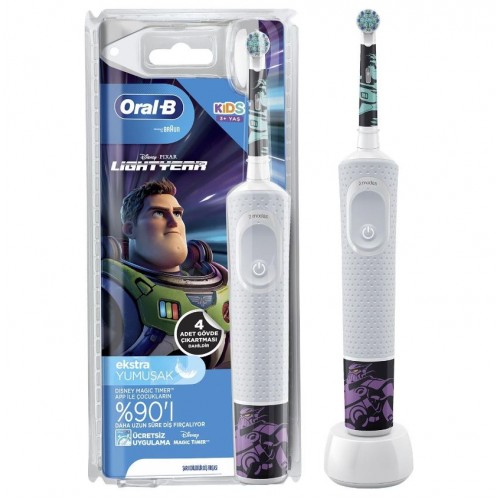 Oral-B D100 Lightyear Çocuklar İçin Şarj Edilebilir Diş Fırçası