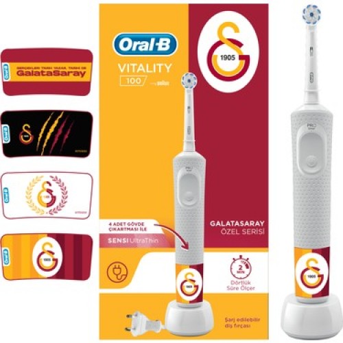 Oral-B D100 Vitality Şarj Edilebilir Diş Fırçası Galatasaray Özel Seri