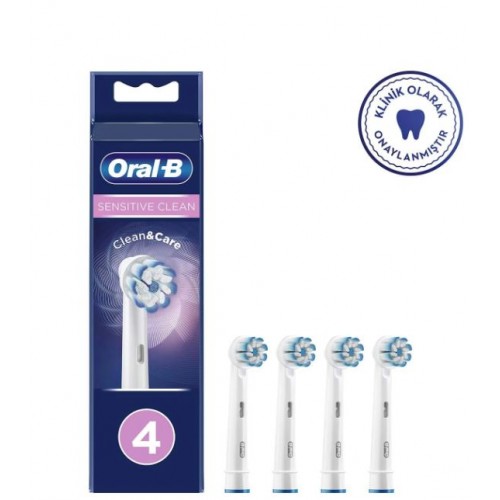 Oral-B Diş Fırçası Yedek Başlığı CleanCare Sensitive Ultra Thin 4 lü
