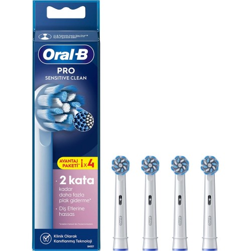 Oral-B Diş Fırçası Yedek Başlığı Sensitive X-Filament 4 Lü
