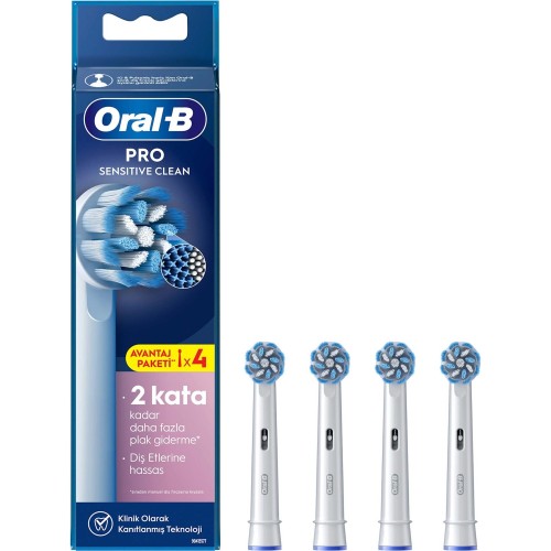 Oral-B Diş Fırçası Yedek Başlığı Sensitive X-Filament 4 lü