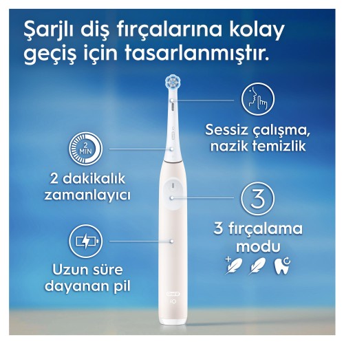 Oral-B iO 2 Şarjlı Diş Fırçası - Pembe