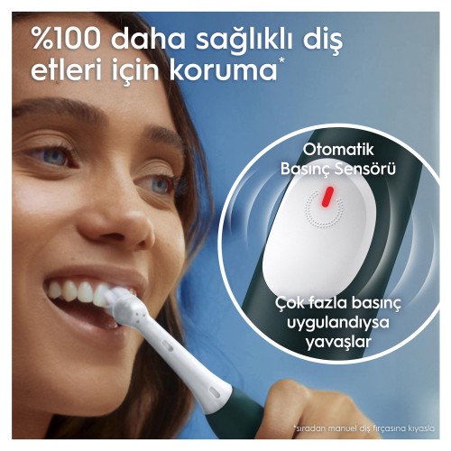 Oral-B iO 2 Şarjlı Diş Fırçası Seti 2 li - Siyah / Yeşil Oral-B iO 2 Şarjlı Diş Fırçası Seti 2 li - Siyah / Yeşil