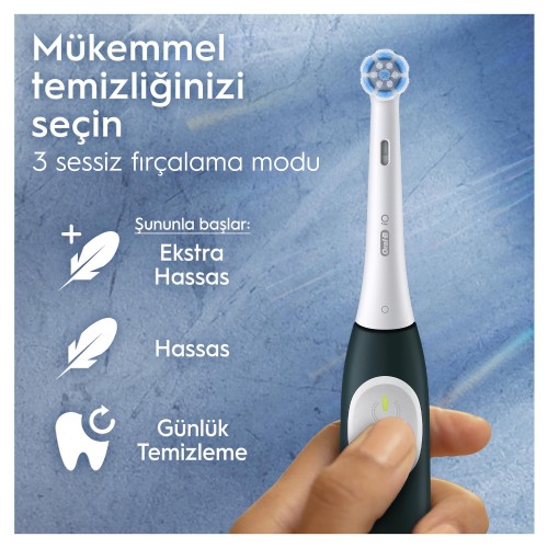 Oral-B iO 2 Şarjlı Diş Fırçası Seti 2 li - Siyah / Yeşil Oral-B iO 2 Şarjlı Diş Fırçası Seti 2 li - Siyah / Yeşil