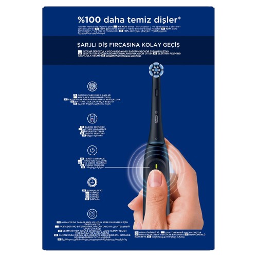 Oral-B iO 2 Şarjlı Diş Fırçası Seti 2 li - Siyah / Yeşil Oral-B iO 2 Şarjlı Diş Fırçası Seti 2 li - Siyah / Yeşil