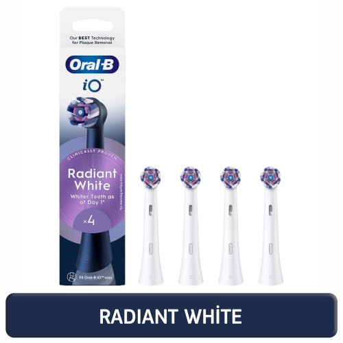 Oral-B iO Radiant White Beyaz Diş Fırçası Yedek Başlığı 4 lü